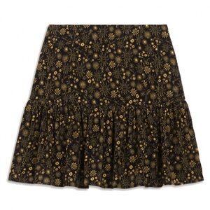 Sandro Cerise Short Printed Skirt